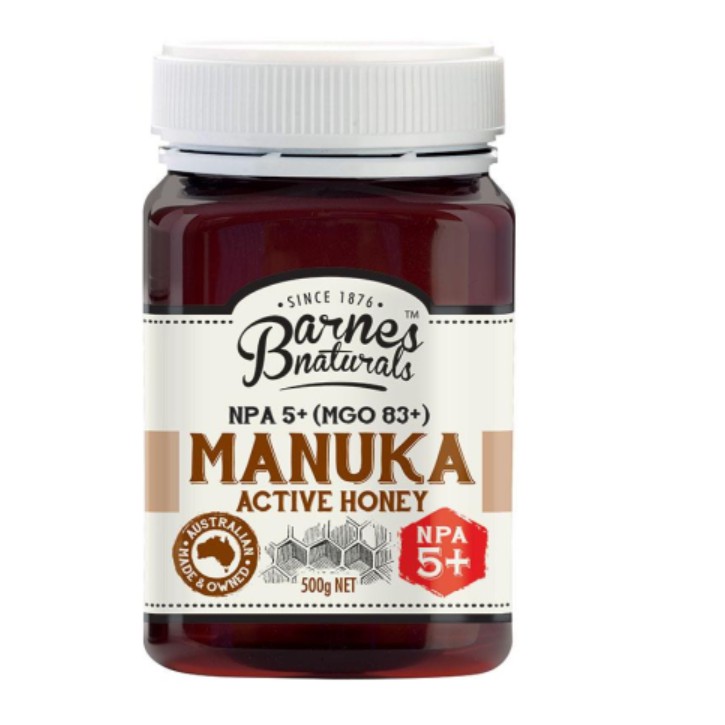 [Đắt Như Vàng] Mật Ong Barnes Naturals Australian Manuka Honey 500G Mgo 300+ nguyên chất 100% thiên nhiên