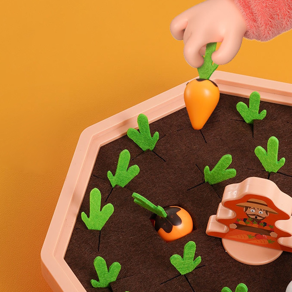Đồ Chơi Cà Rốt Kéo Dây Theo Phương Pháp Montessori Cho Bé