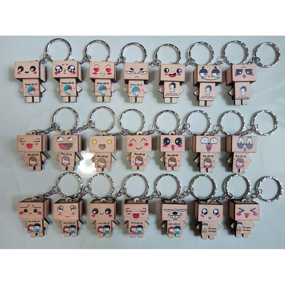 MÓC KHÓA GỖ DANBO XINH XẮN