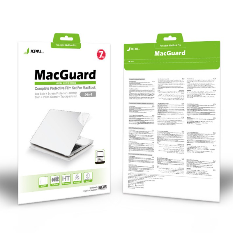 Bộ dán Full JCPAL MacGuard 5 in 1 cho New Macbook 12''