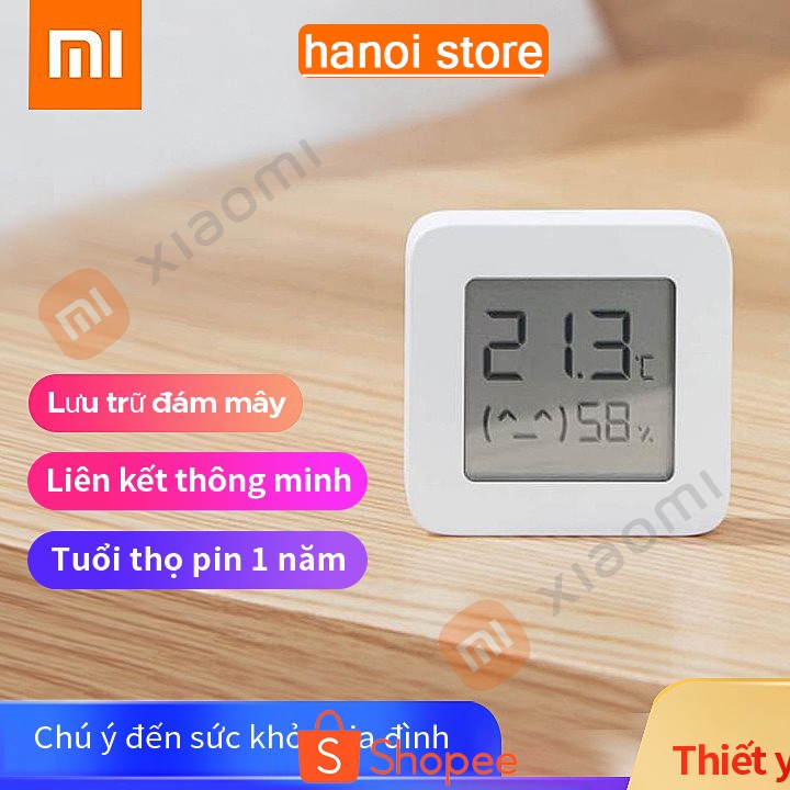 Nhiệt Kế Ẩm Kế Thông Minh Xiaomi Mijia 2 Bluetooth 4.2 đo Nhiệt độ độ ẩm trong nhà