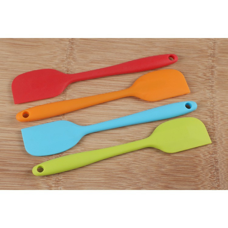 Spatula - Phới dẹt trộn vét bột bằng silicon đúc nguyên khối 21cm