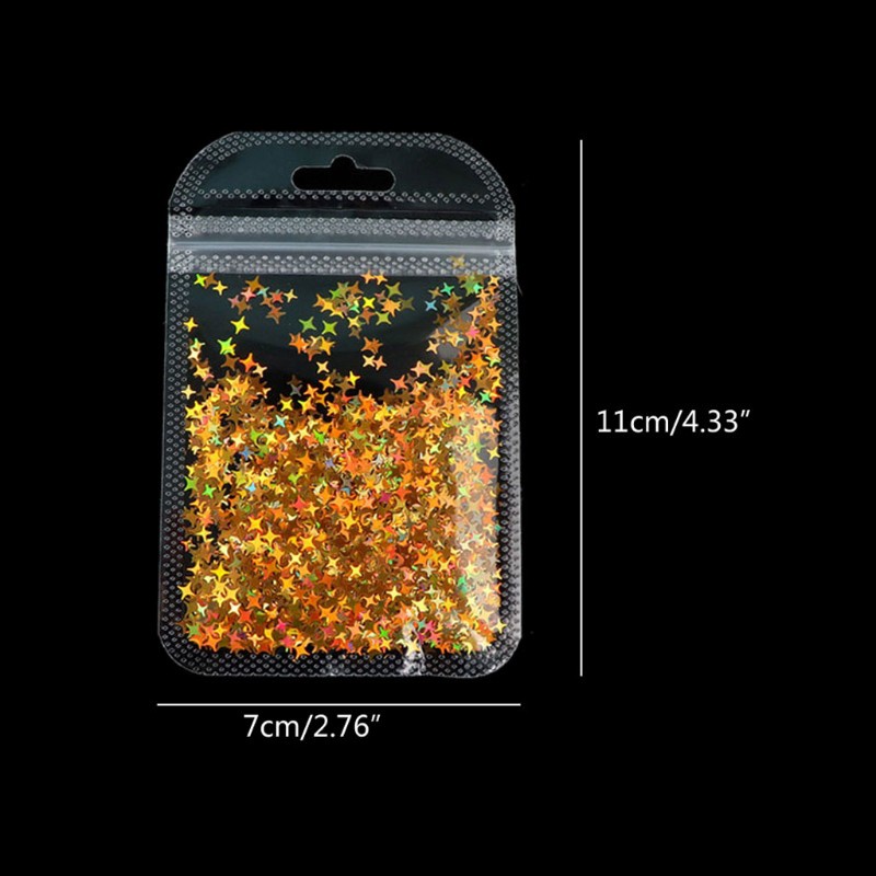 Hộp Kim Tuyến Trang Trí Móng Tay 12 Màu 2g