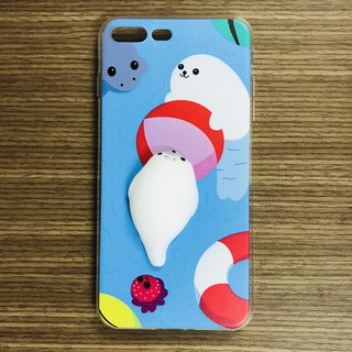 Ôp lưng Iphone Mochi hải cẩu nền xanh