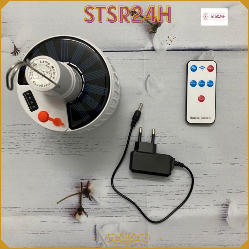 Bóng Đèn Led Tích Điện / Bóng Đèn Tích Điện 100W Năng Lượng Mặt Trời Có Remode Điều Khiển 4 Chế Độ