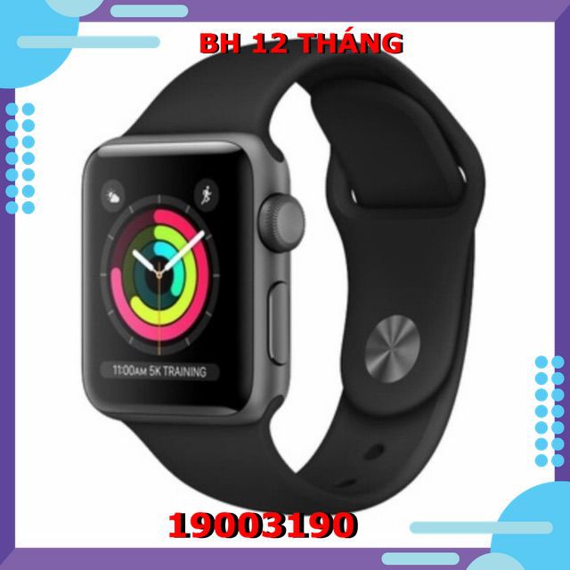 [QUEEN MOBILE]🇺🇸🇺🇸 Đồng hồ Apple watch series 3 38/42mm (GPS) Hàng chính hãng Apple nguyên seal mã LL/A mới 100%