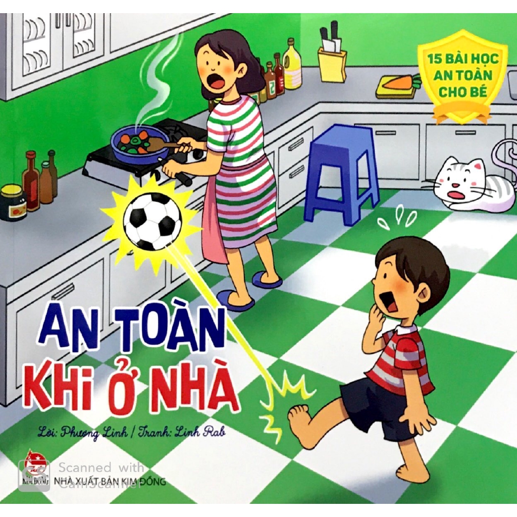 Sách - 15 Bài Học An Toàn Cho Bé: An Toàn Khi Ở Nhà (Tái Bản 2019)