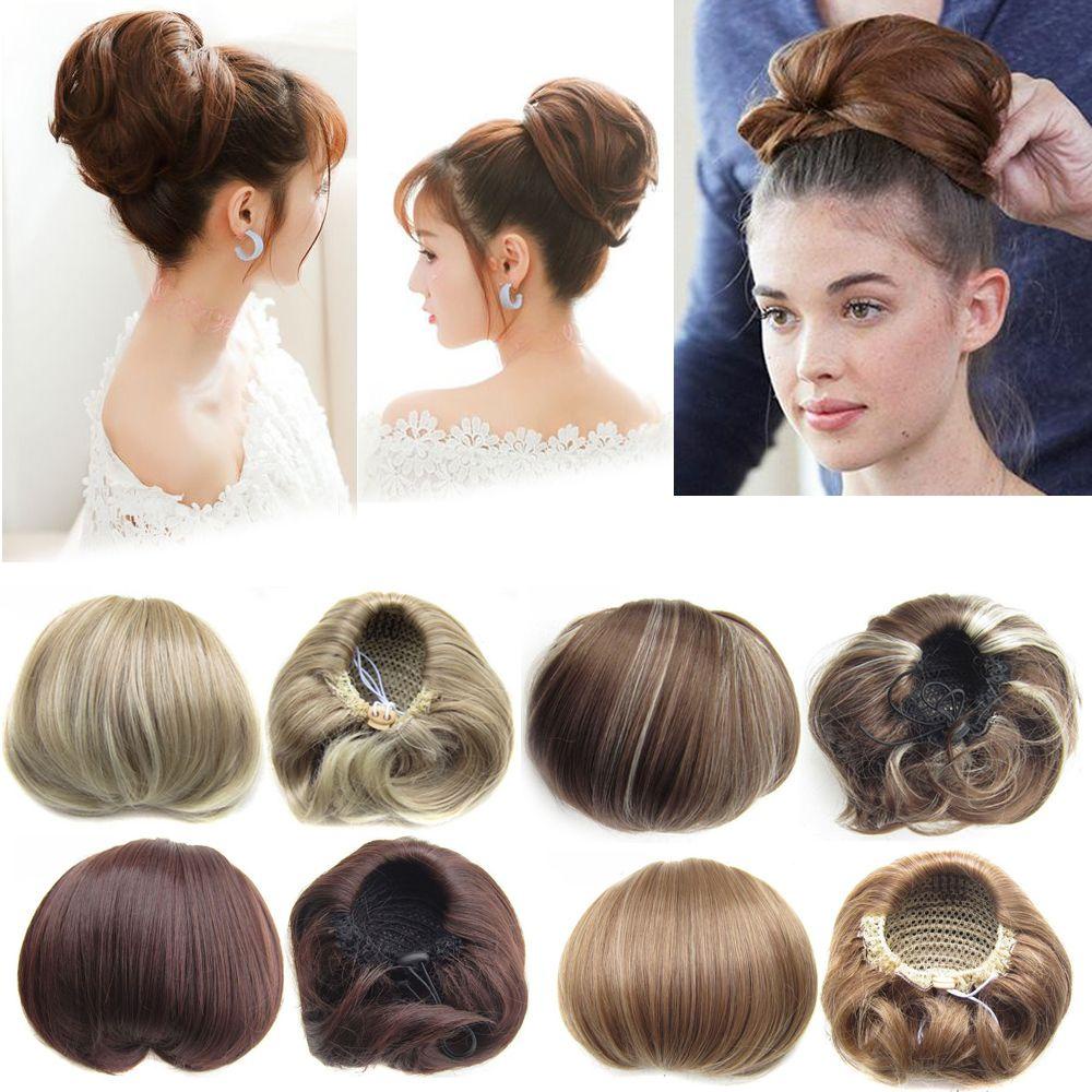 SOFTNESS Búi Tóc Giả Bằng Sợi Tổng Hợp Dành Cho Nữ