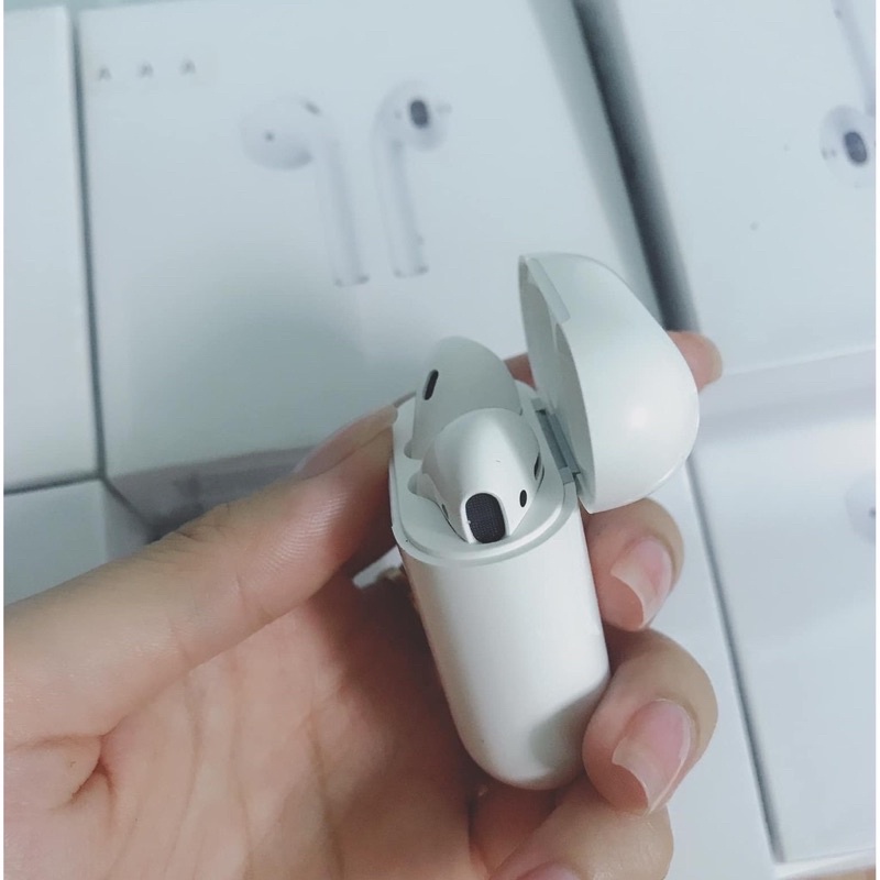 [Mã ELMS5 giảm 7% đơn 300k] [AirPods 2] (Đổi Tên - Định Vị - PopUp - Sạc Không Dây) Dùng cả IOS và Android - BH 1 ĐỔI 1