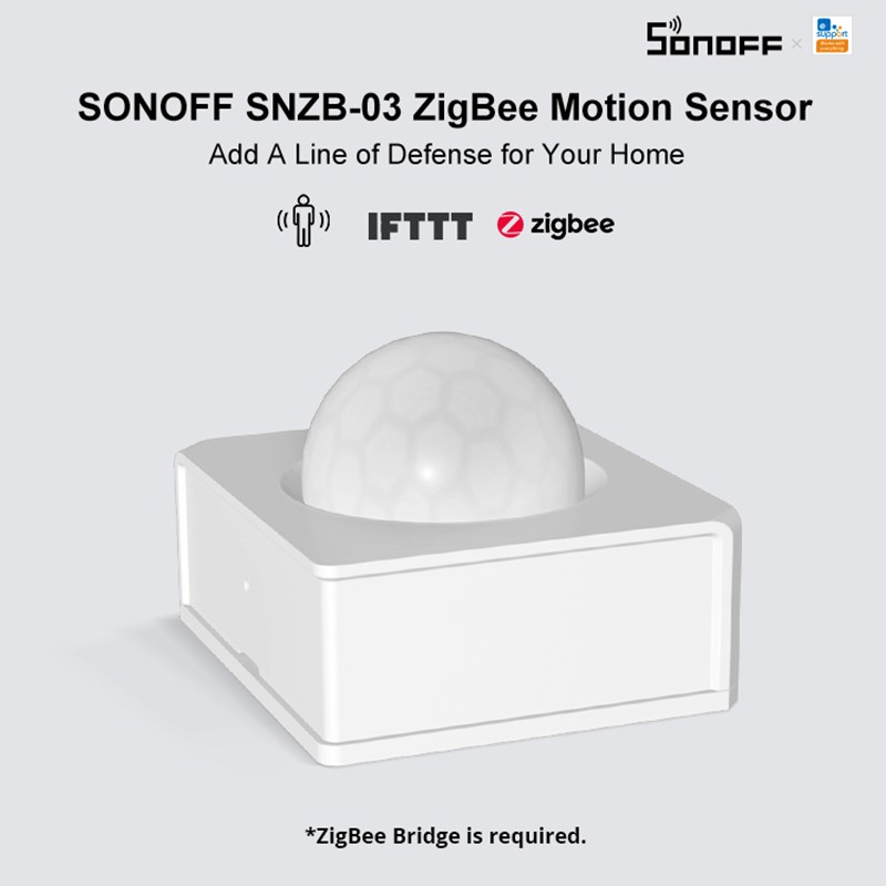 SONOFF Công Tắc Cảm Biến Chuyển Động Thông Minh Snzb-03-Zigbee , cảm biến chống trộm báo động BEST