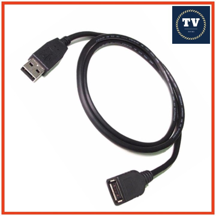 Dây cáp USB nối dài 1,5m đen