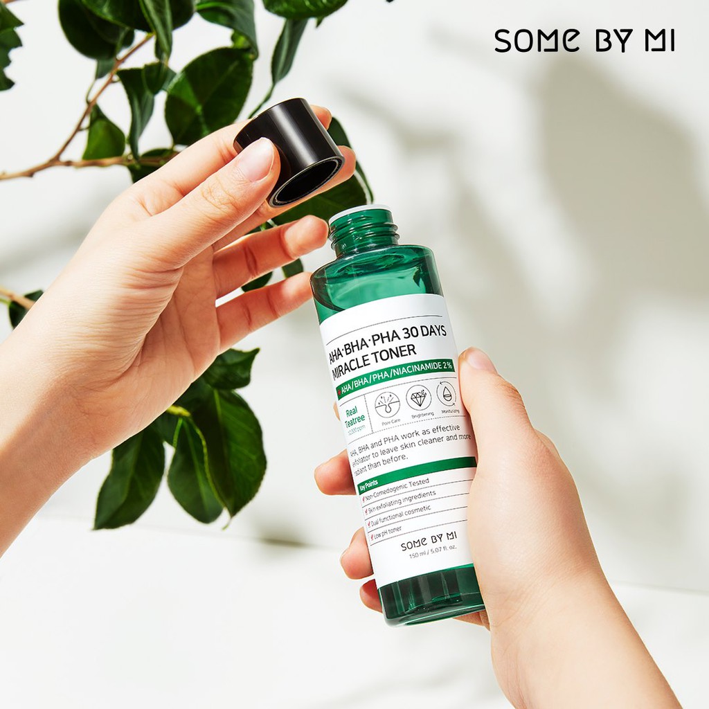 Nước Hoa Hồng Giảm Mụn, Thu Nhỏ Lỗ Chân Lông SOME BY MI AHA – BHA – PHA 30 DAYS MIRACLE TONER