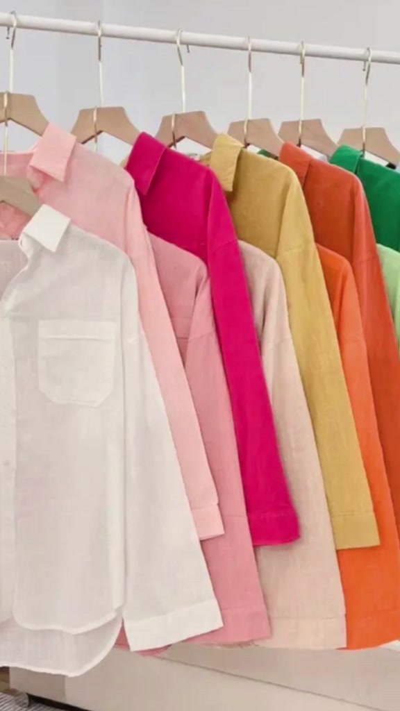 Áo Sơmi Nữ Chất Lenin Mền Mại Form Cách Hàn Quốc | BigBuy360 - bigbuy360.vn