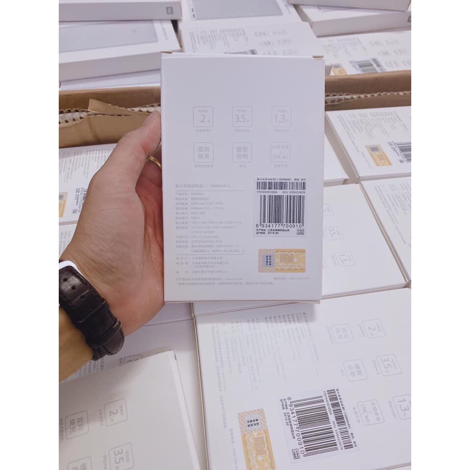 Sạc dự phòng Xiaomi 🛍FREESHIP🛍  Gen2 - 3 - 10000mAh 2 USB (Full Box + Logo Xiaomi)