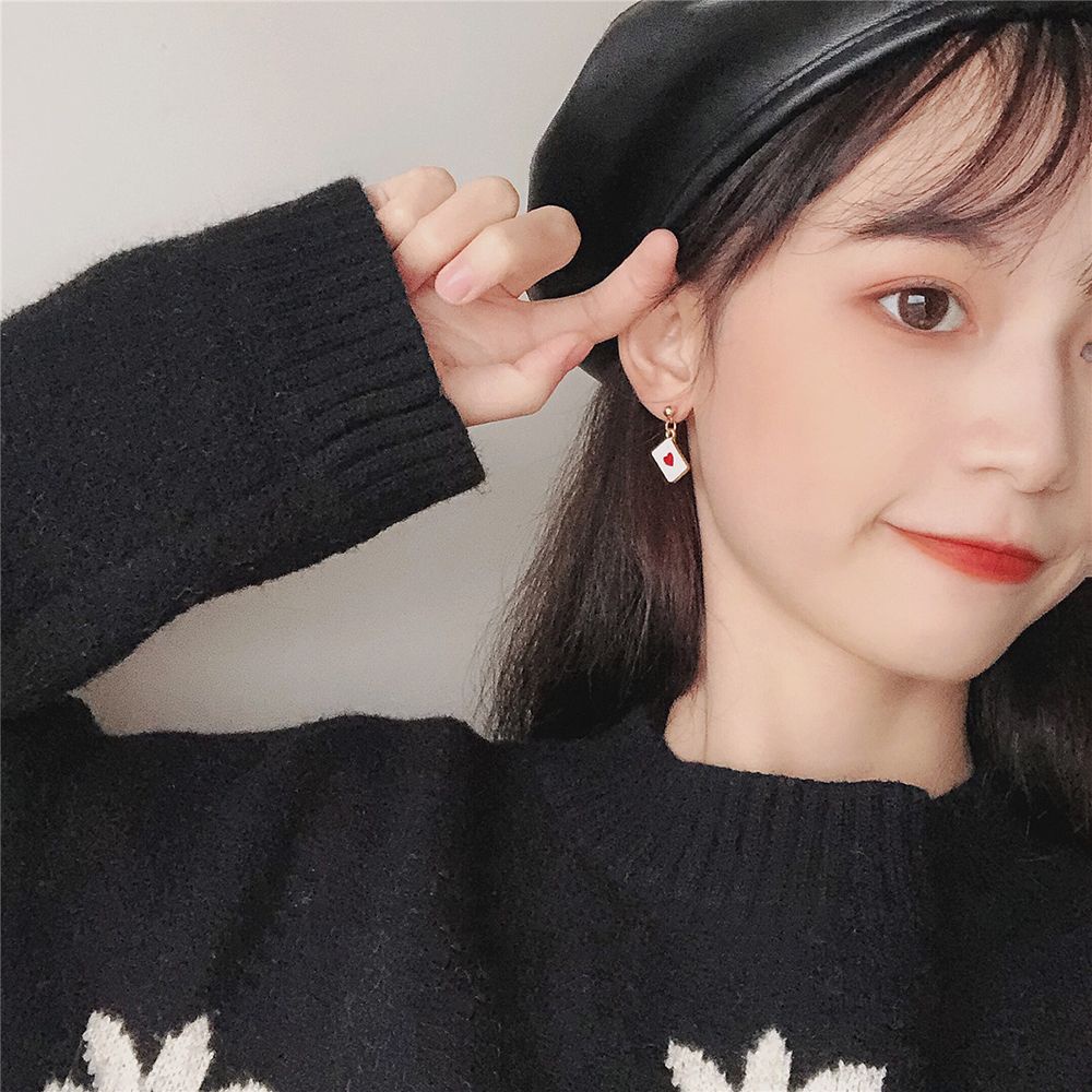 Vòng cổ Mặt Thẻ Bài Poker Dyruidoj1 Phong Cách Punk Thời Trang Hàn Quốc Cho Nam Nữ