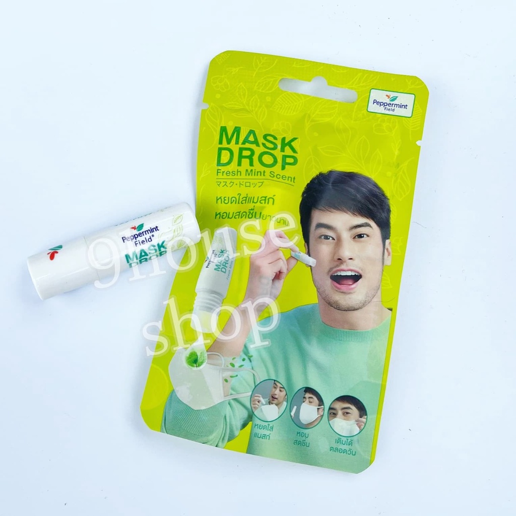 01 Dầu Bạc Hà Bôi Khẩu Trang MASK DROP Thái Lan 3ml