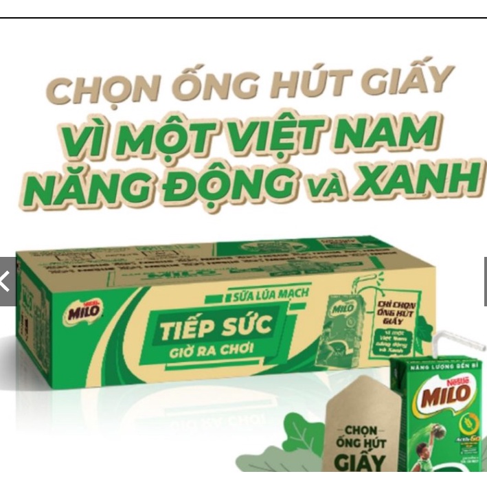 Thùng 48 hộp sữa Milo uống có đường loại 110/180ml