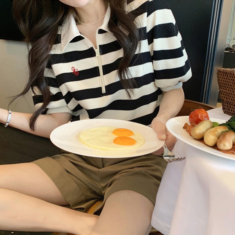 NRVP Áo Thun Ngắn Tay Dáng Rộng Thời Trang Đường Phố Hàn Quốc Cho Nữ