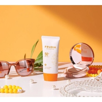 Kem Chống Nắng Frudia Làm Trắng Sáng Da Frudia Tone-Up Base Sun Cream tuýp 50g - KL010