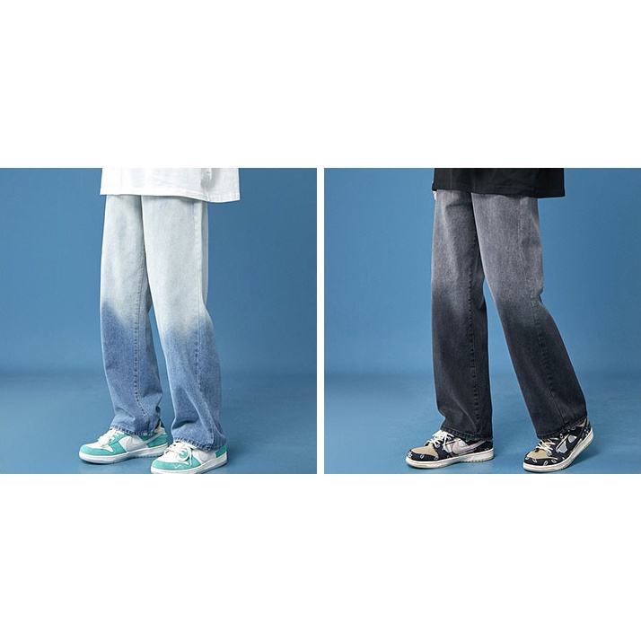 Quần Jeans Nam Nữ Unisex Mùa Hè Ống Suông Màu Omber Thời Trang Zenkonu QUAN NAM 117