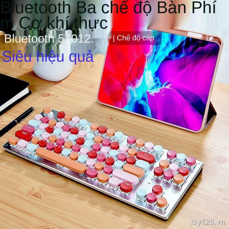 ✆✵۩Bàn phím cơ bluetooth không dây Xinmeng ba chế độ điện thoại di động 87 phím, máy tính bảng, xách tay, để bàn, văn phòng chung