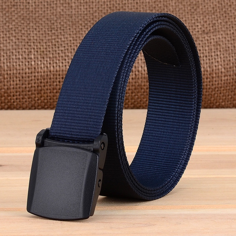 Thắt Lưng Nylon Khóa Nhựa Mỏng Thời Trang Dành Cho Nam Và Nữ