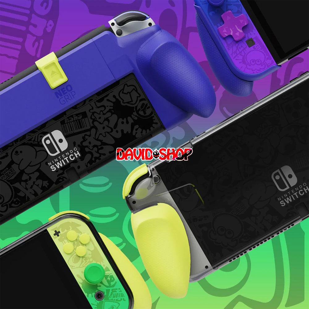 Ốp lưng NeoGrip và GripCase OLED hãng Skull & Co. bản giới hạn GameCube & Splatoon 3 cho Nintendo Switch OLED và V1, V2