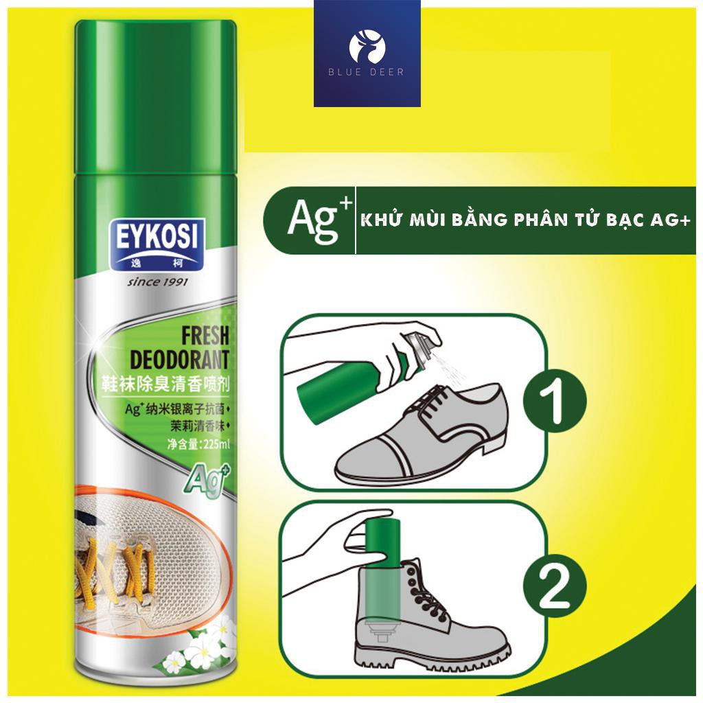Bình Xịt Kháng Khuẩn Khử Mùi Giày Eykosi Odor Clean