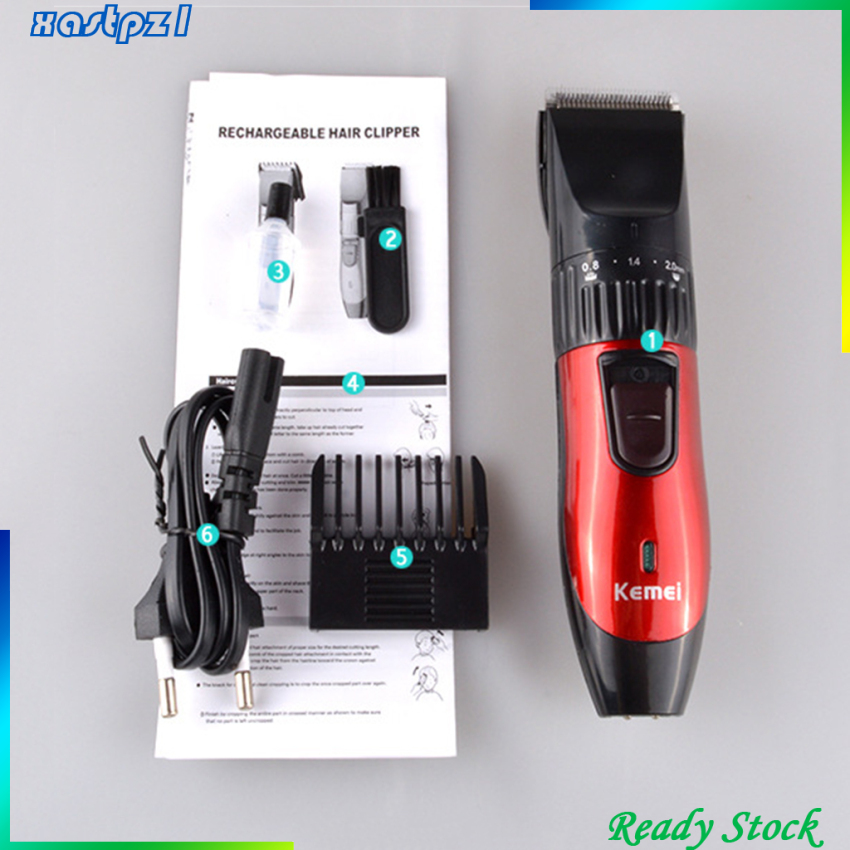 [Ready Stock]Rechargeable Cordless Electric Hair Trimmer Shaver for Men Adult Kid EU Plug