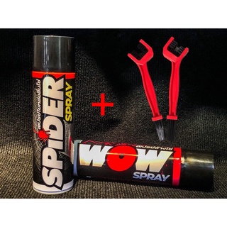 Xịt dưỡng sên Spider 600ml & Combo vệ sinh sên - dưỡng sên