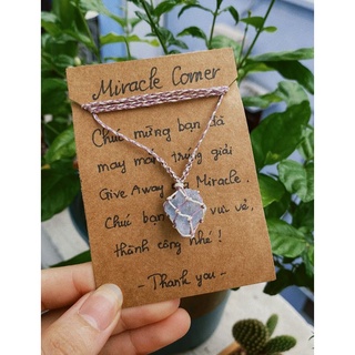 Vòng cổ celestine đan macrame