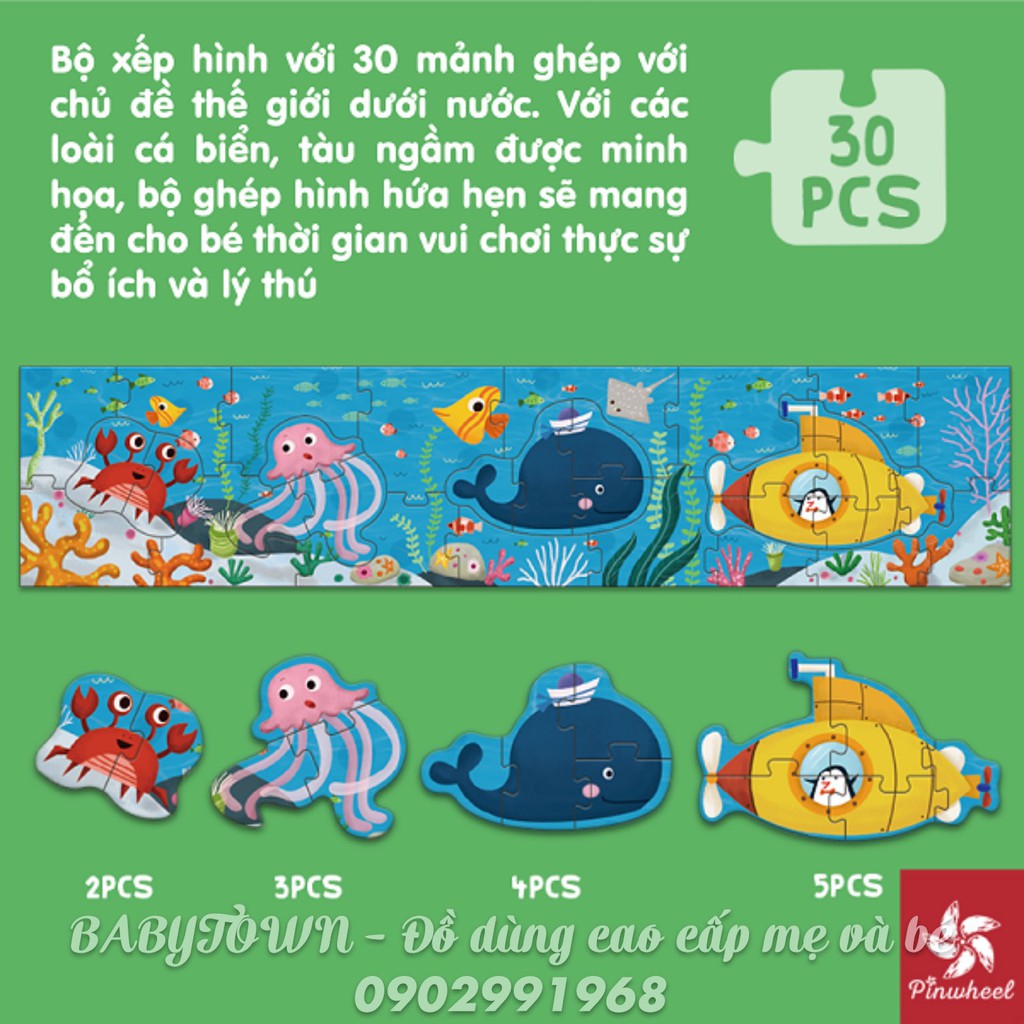 BỘ GHÉP HÌNH DÀI MẢNH TO PINWHEEL