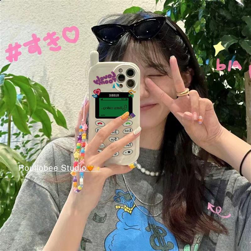 Ốp lưng Iphone hình điện thoại Cheese phím bấm Casery dành cho Iphone 7/7plus/8/8plus/x/xr/xs/11/12/13/14/pro/promax