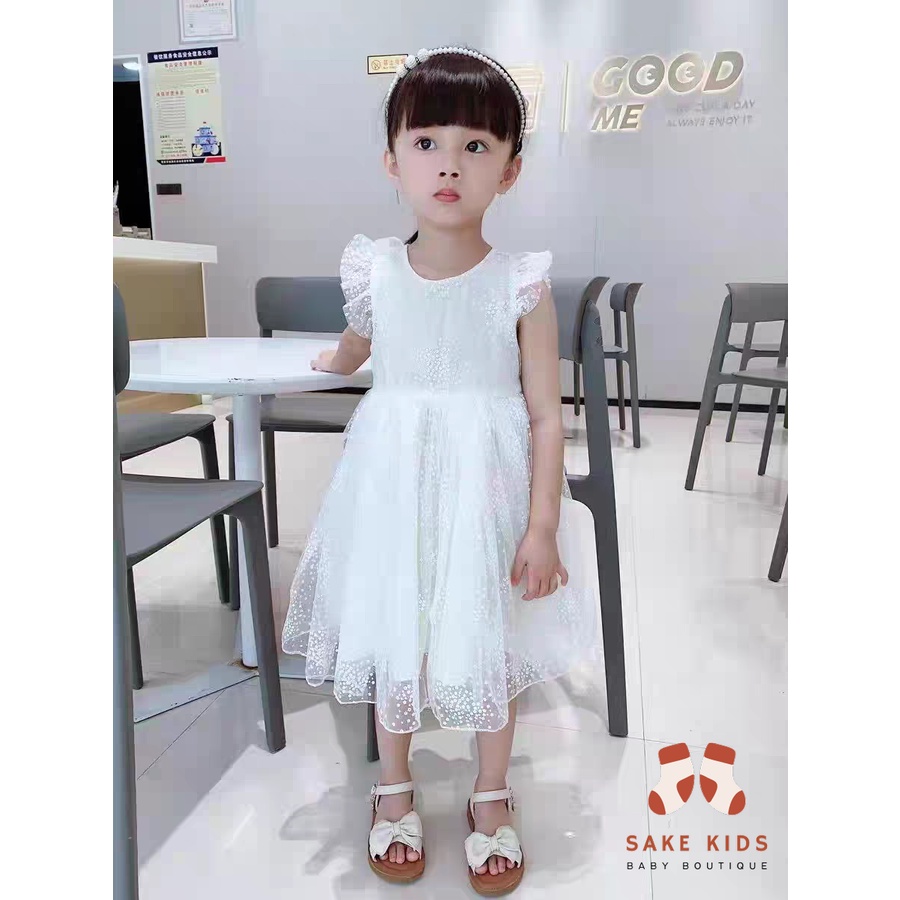 Giày sandal bé gái - Dép quai hậu gắn Nơ thêu viền quai dán chất mềm nhẹ kiểu dáng Hàn Quốc mẫu mới nhất M63