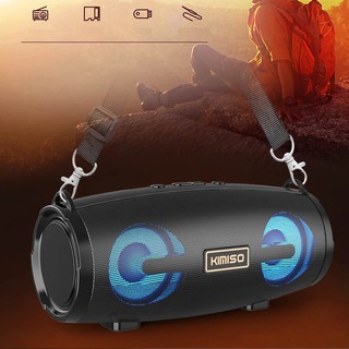 Loa bluetooth kimiso 222 âm thanh cực hay kiểu dáng sang trọng – loa nghe nhạc bluetooth mini có đèn led sống động