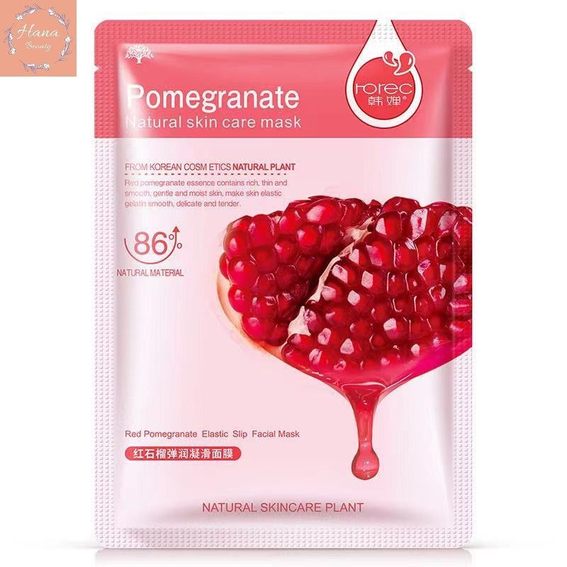 Mặt nạ HOA QUẢ HACHANA dưỡng trắng chống lão hóa giảm mụn Nature skin care mask