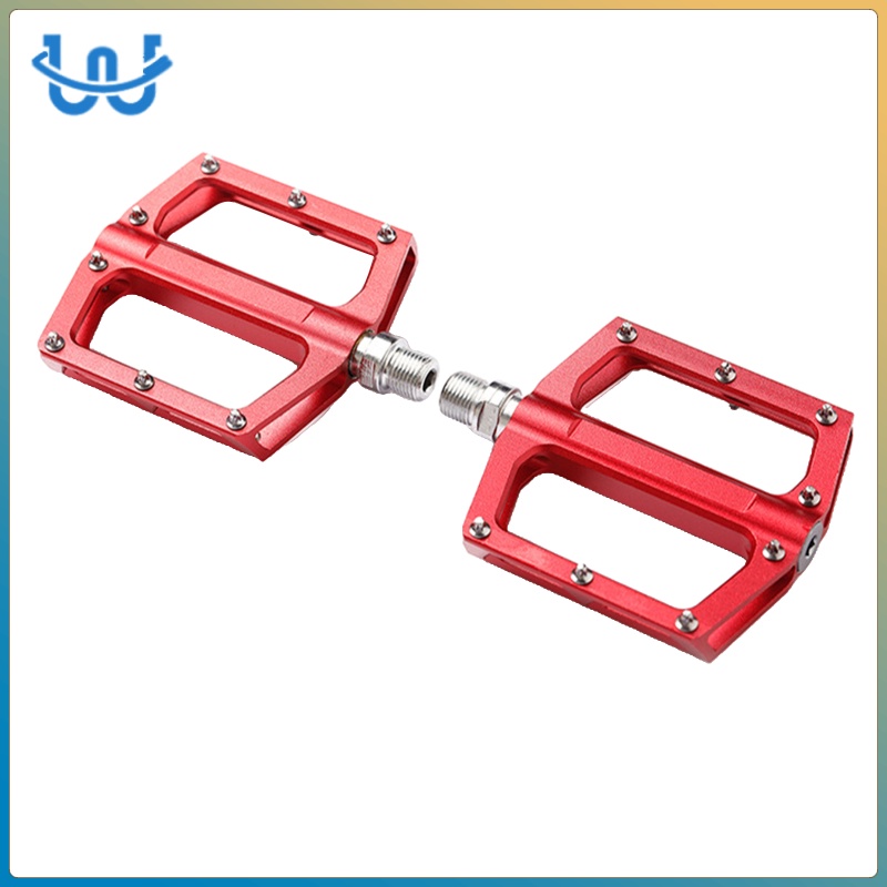 Road MTB Bike Pedals - Aluminum Alloy Bicycle Pedals - Mountain Bike Pedal with 9/16inch Platform Flat Pedals for Folding Cycling