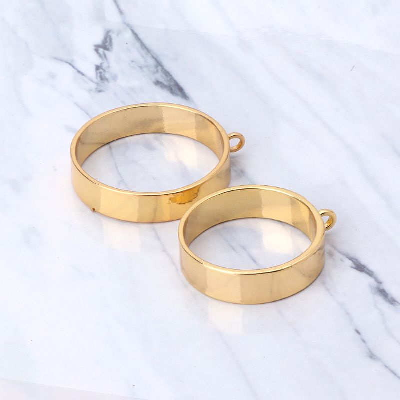 Set 5 Mặt Dây Chuyền Tròn Trong Suốt Làm Trang Sức DIY