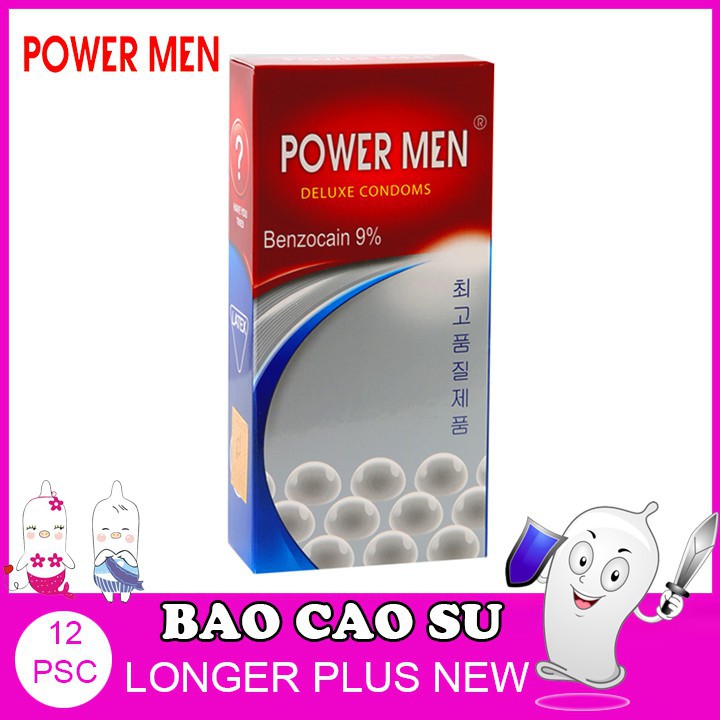 Bao cao su POWERMEN Longer Plus 12 chiếc