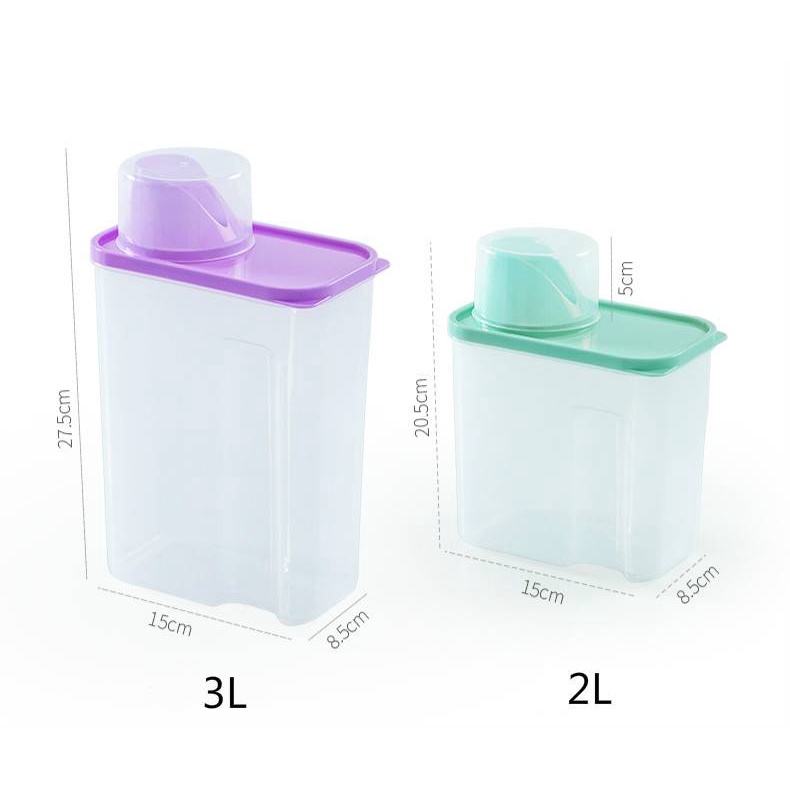 Hộp Đựng Bột Giặt 3000Ml Đa Năng Tiện Dụng