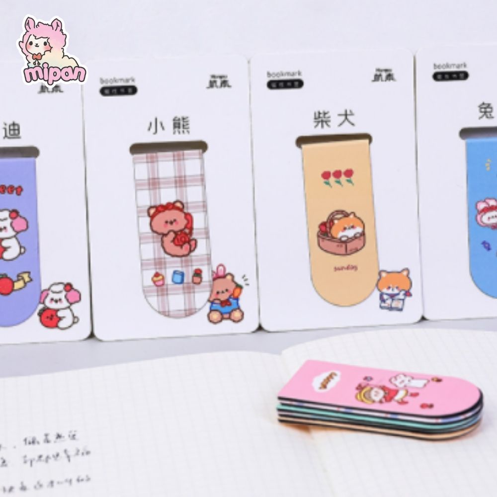 Bookmark nam chân đánh dấu sách dễ thương, bookmark kim loại - Mipan