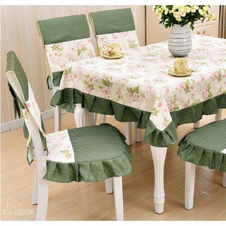 KHĂN TRẢI BÀN LAN DECOR TB291 HỌA TIẾT HOA ĐỒNG NỘI MIX DÀNH CHO BÀN TIỆC, PHÒNG BẾP