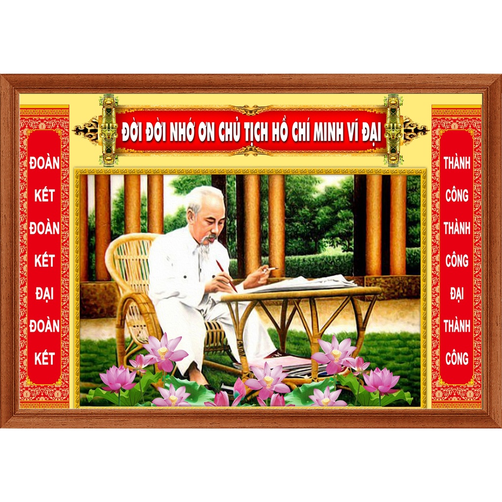 Tranh Bác Hồ và 5 Điều Bác Bác Hồ Dạy, Tranh bàn Thờ.