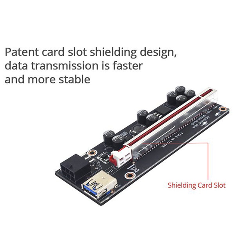 Card chuyển đổi Ver009S Plus Pcie Riser Ver 009s Sata 15 Pin sang 6 Pin