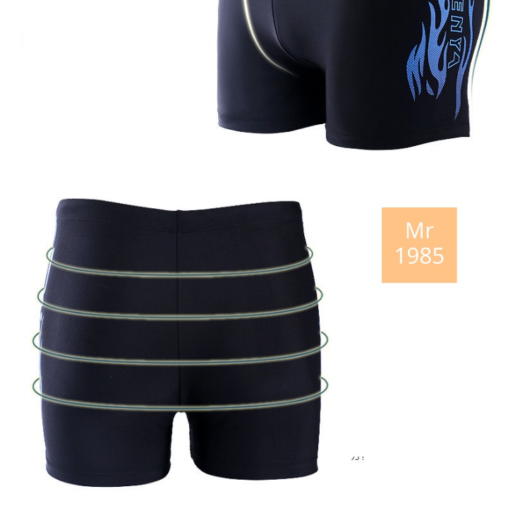 Quần bơi boxer nam chất vãi co giãn tốt nhanh khô bao gồm nón Mr1985 MR13