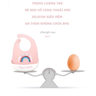 Yếm máng silicone muslin