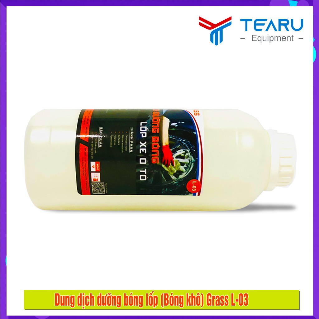 Nước làm đen, bảo vệ bóng lốp Grass 1L (bóng khô)