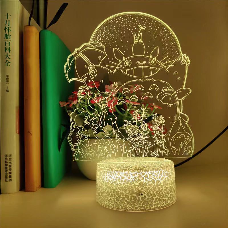 Đèn led 3d Hình Totoro Trang Trí Phòng Ngủ