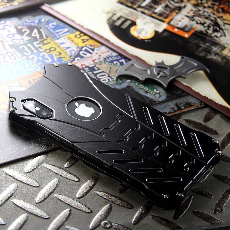Ốp Điện Thoại Khung Kim Loại In Hình Batman Chống Rơi Vỡ Cho Iphone Xsmax Xr 7 / 8plus / 6s