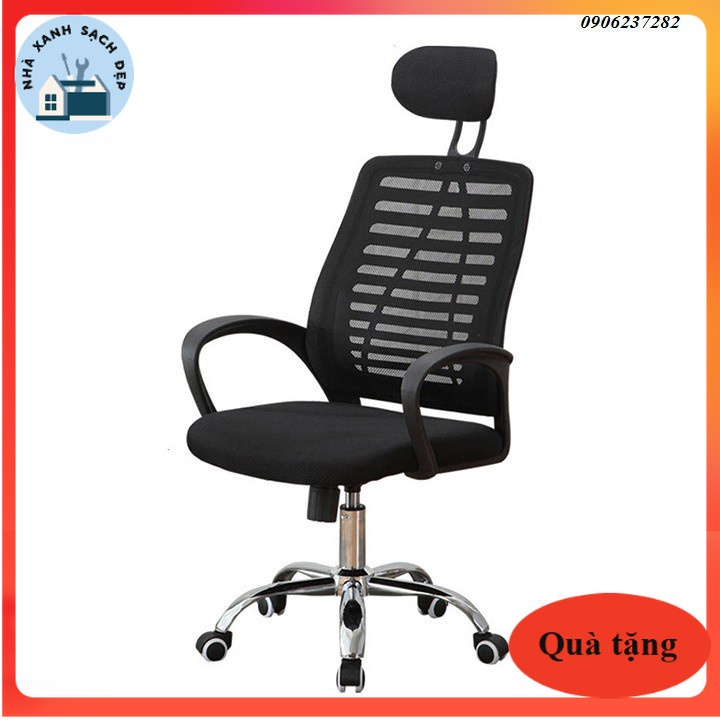 Ghế xoay văn phòng có tựa đầu, ngả lưng 45 độ_RE0345